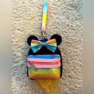 Disney Loungefly Rainbow Mini Wristlet Belt Bag